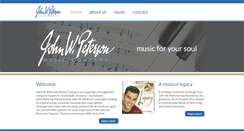 Desktop Screenshot of johnwpetersonmusic.com